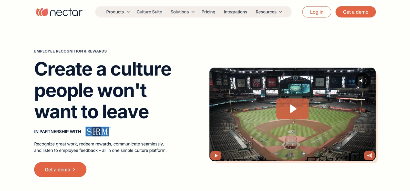 Nectar employee experience platform screenshot