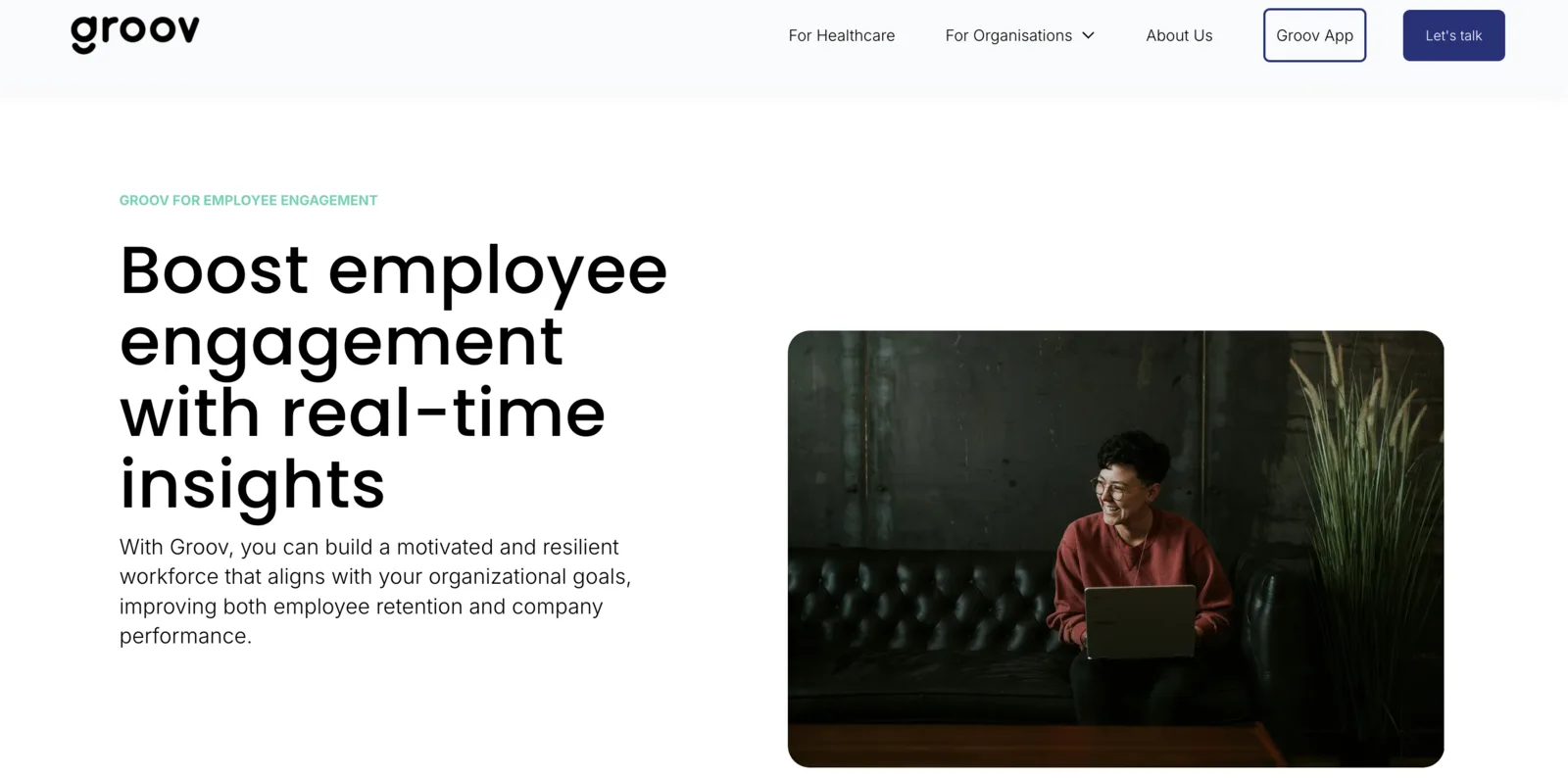 Groov - employee wellbeing platform