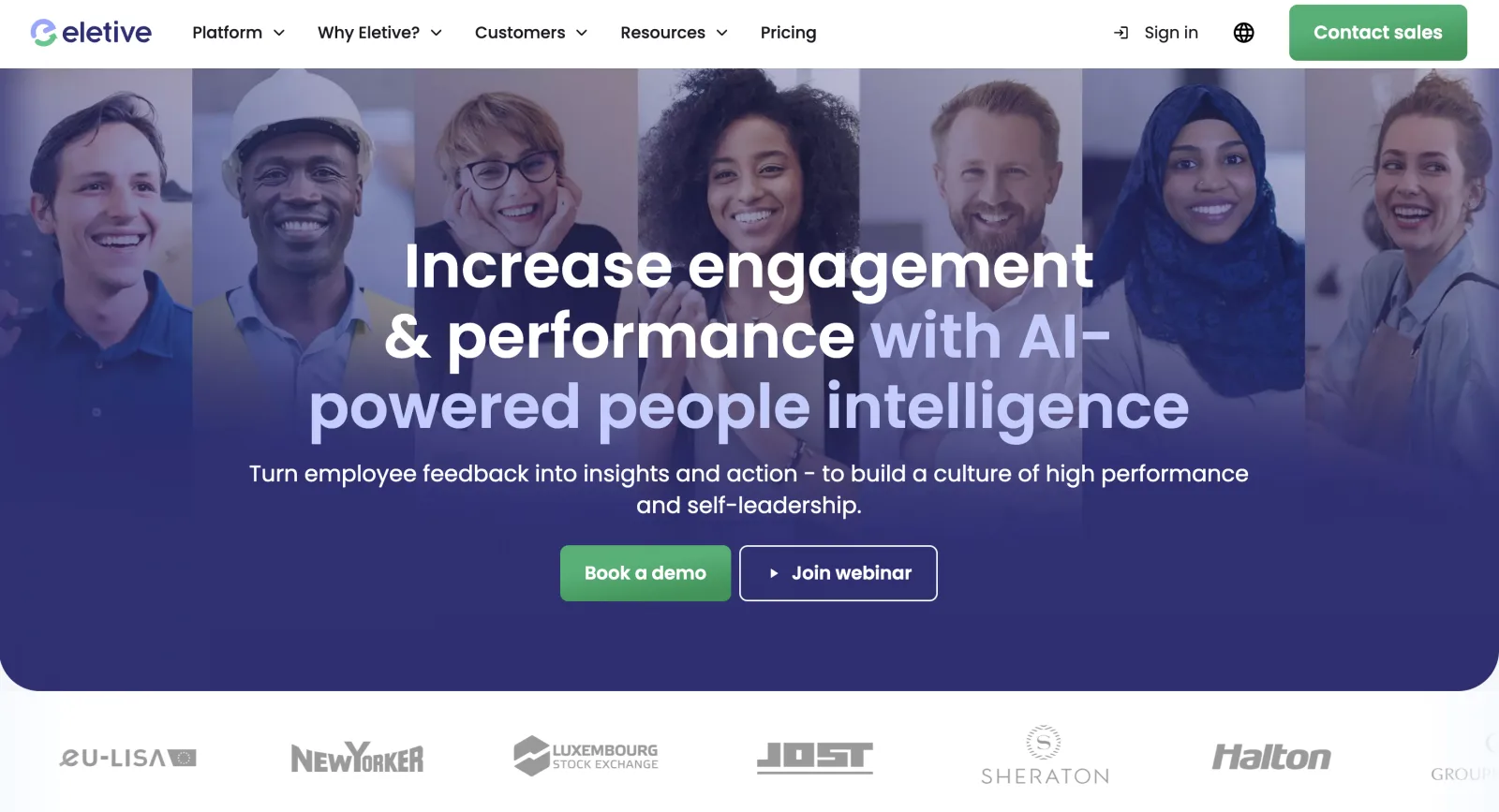 Eletive - real-time employee engagement and people analytics platform