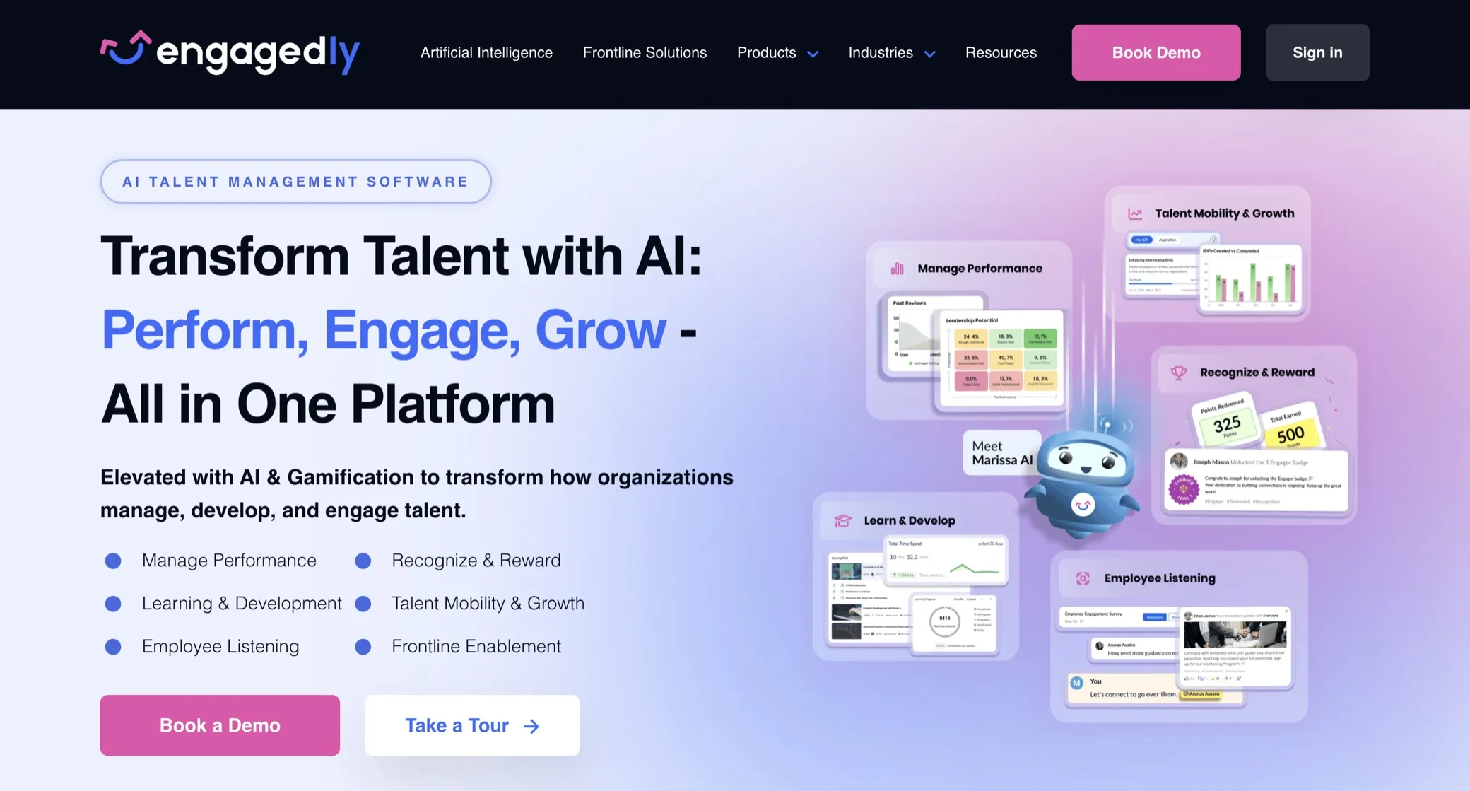 Engagedly product screenshot