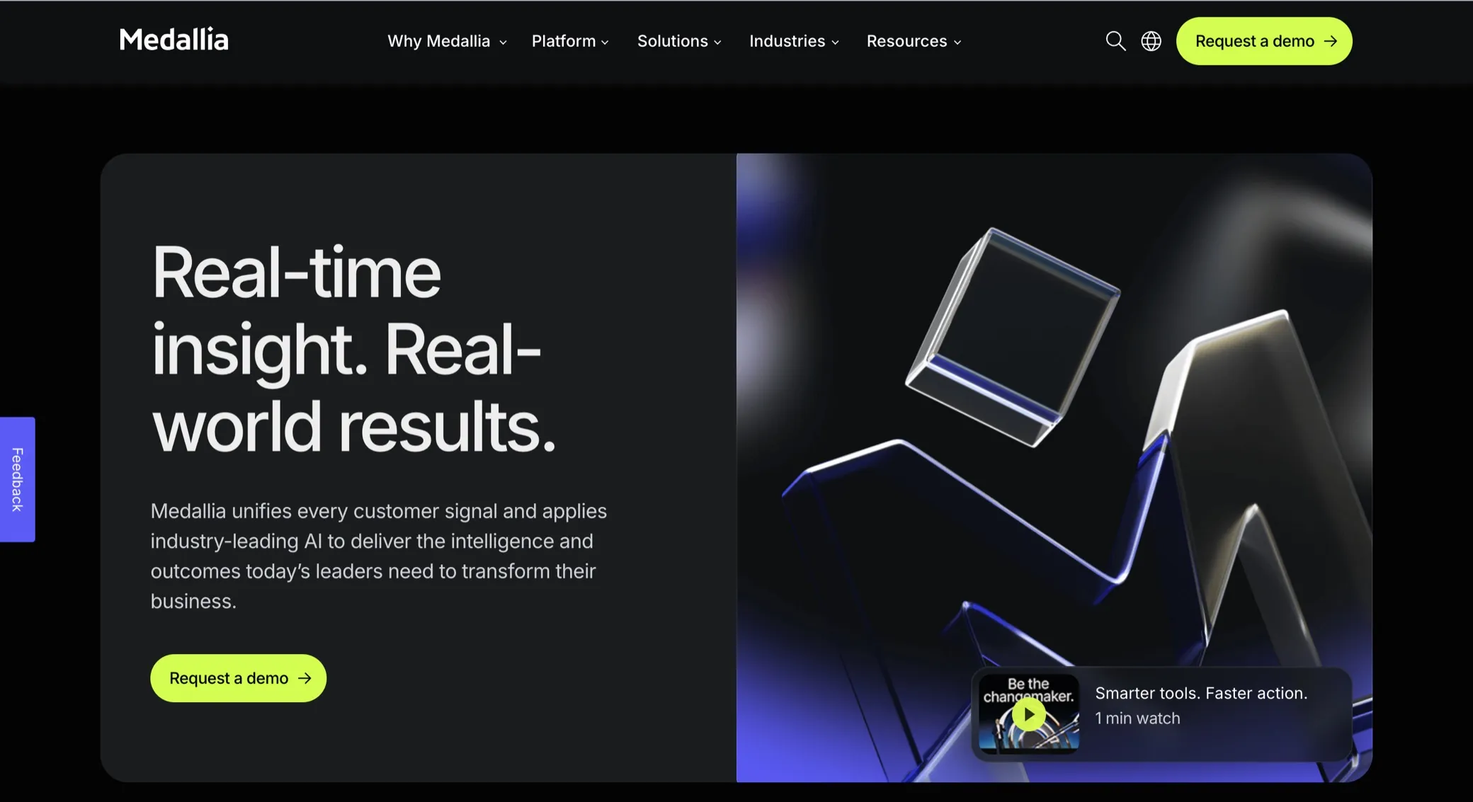 Medallia product screenshot