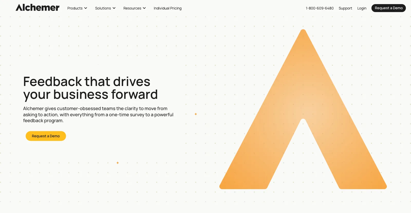 Alchemer - survey and feedback platform homepage
