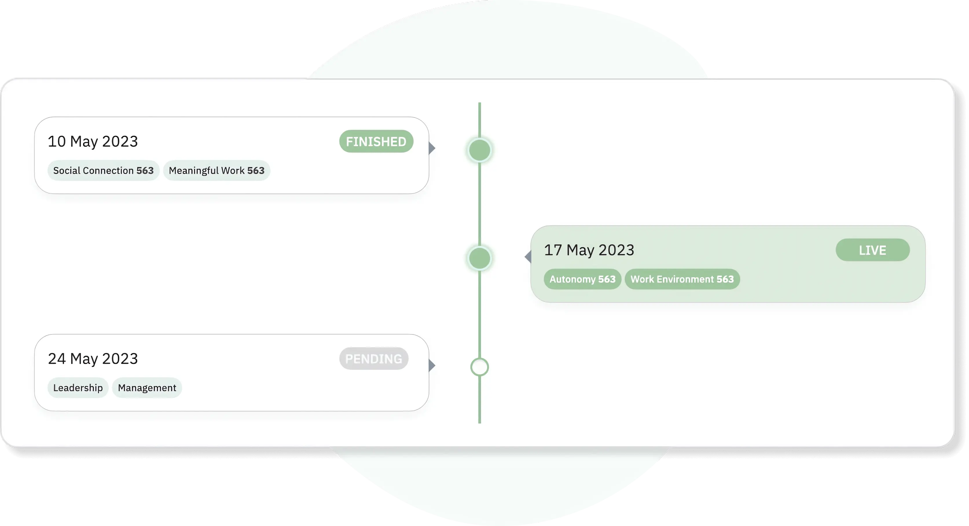 Setting up the employee survey template before launching the survey