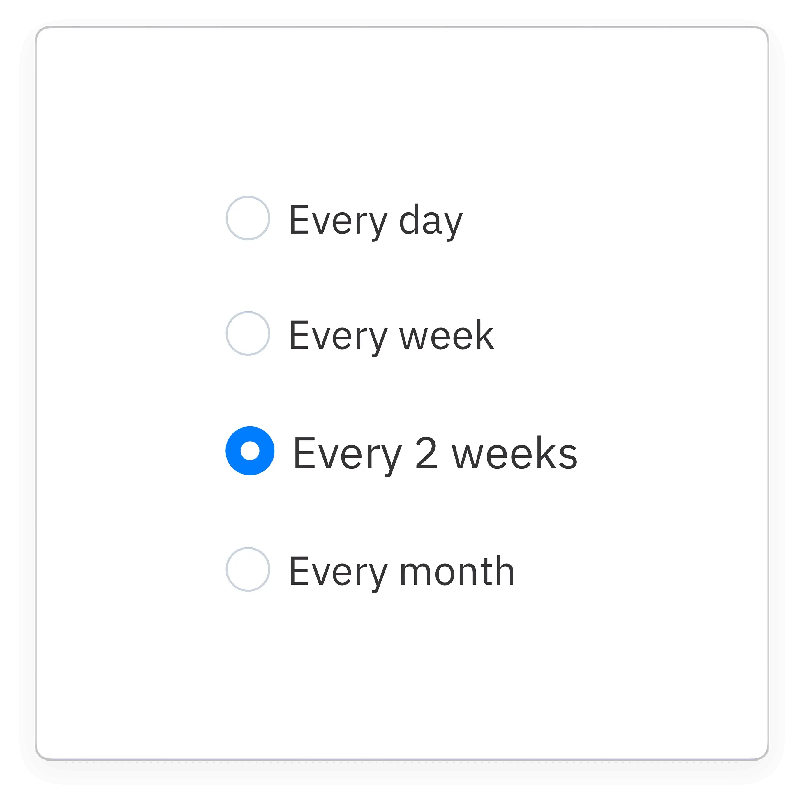 Setting up the pulse survey frequency within the pulse survey tool