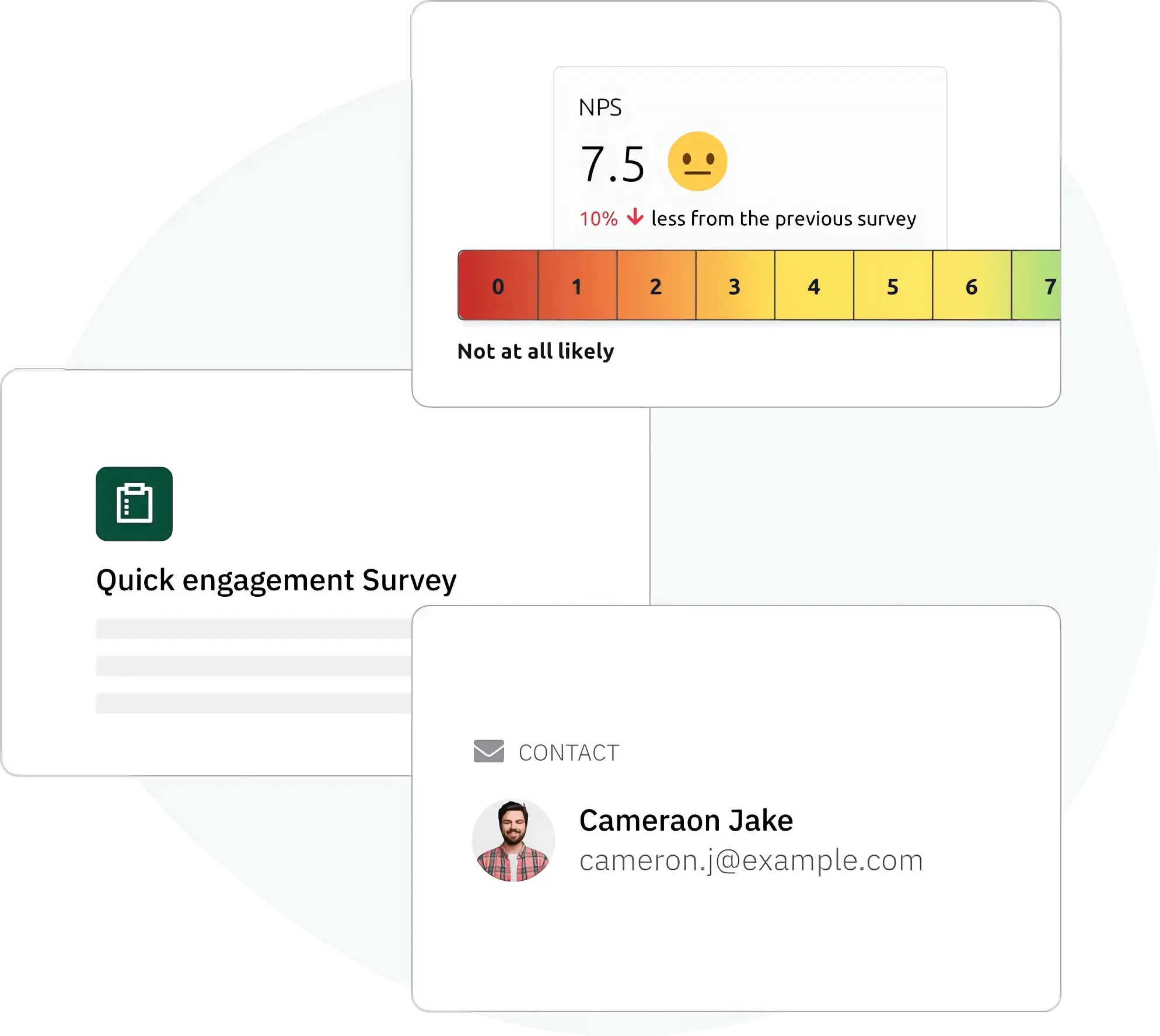 Setting up the employee survey template before launching the survey