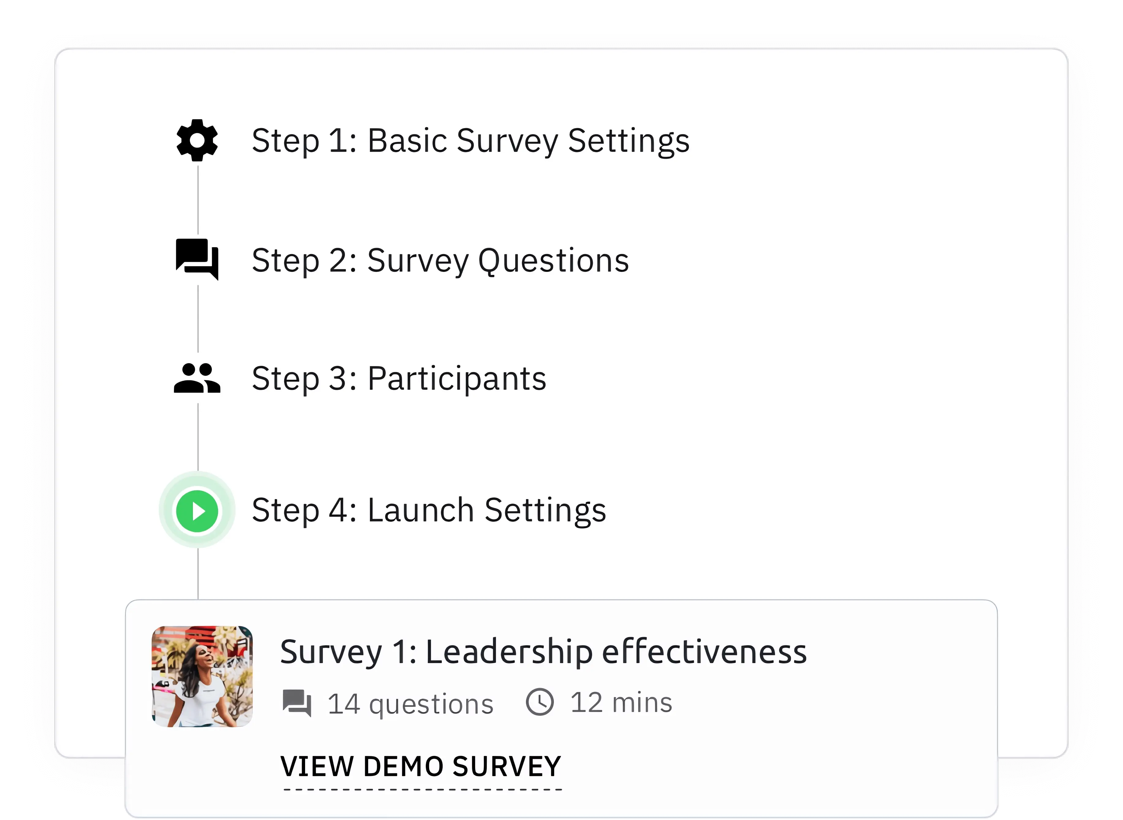 Implement and launch your anonymous surveys in just four steps